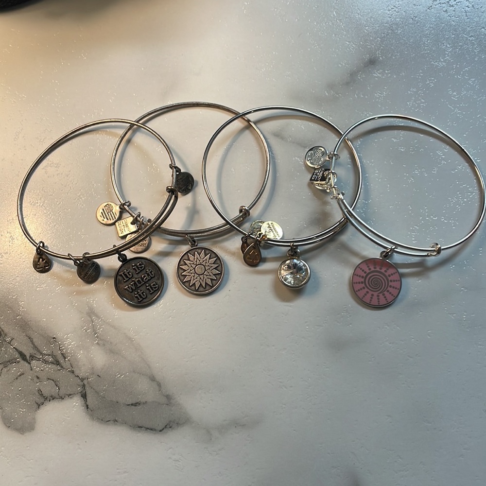 Alex and Ani Bracelet Set of 4